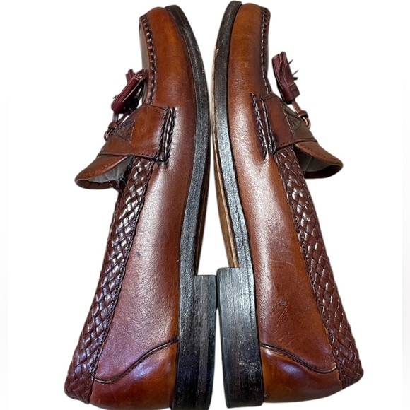 Allen Edmonds Maxfield Tassel Loafers Men's 8.5 D Brown Leather Slip On Shoes - Picture 8 of 13